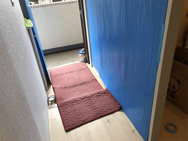 引っ越しの養生